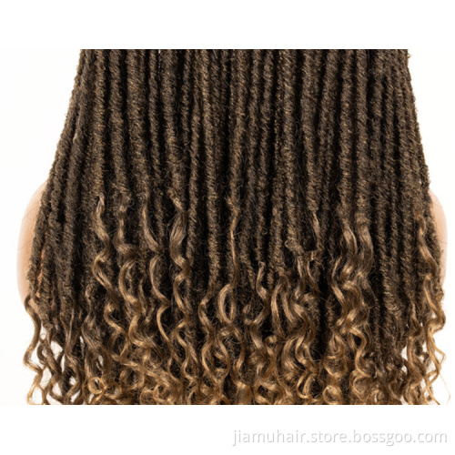 Long Dreadlocks Wig For Women Goddess Braid Headband Wig  Synthetic Braiding Crochet Hair Wigs